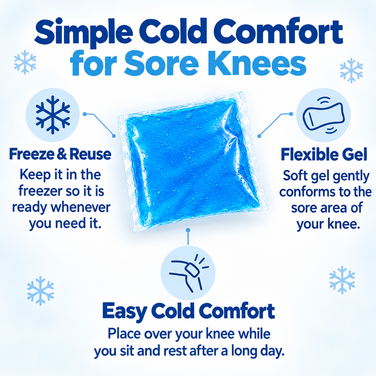 Cold Gel Pack for Knees